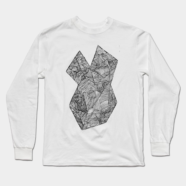 Heart Long Sleeve T-Shirt by Ugababa